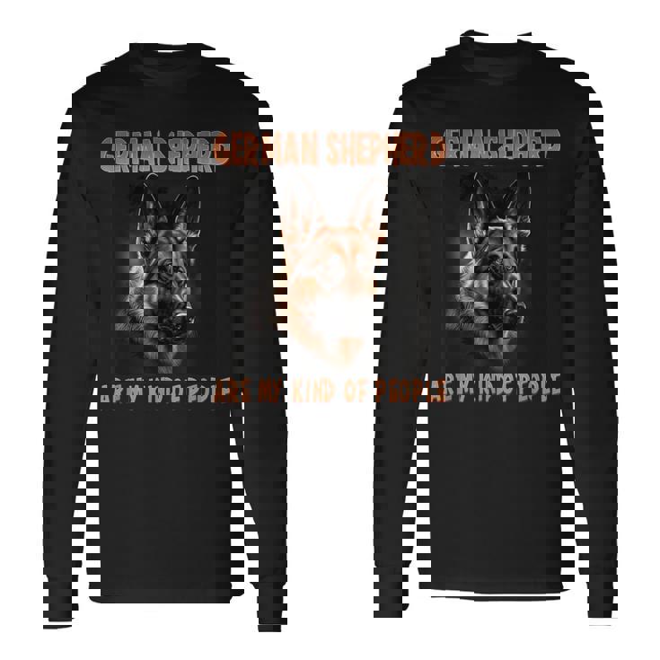 ジャーマンシェパードは私の好みのタイプ オーナー ジャーマンシェパード 長袖Tシャツ