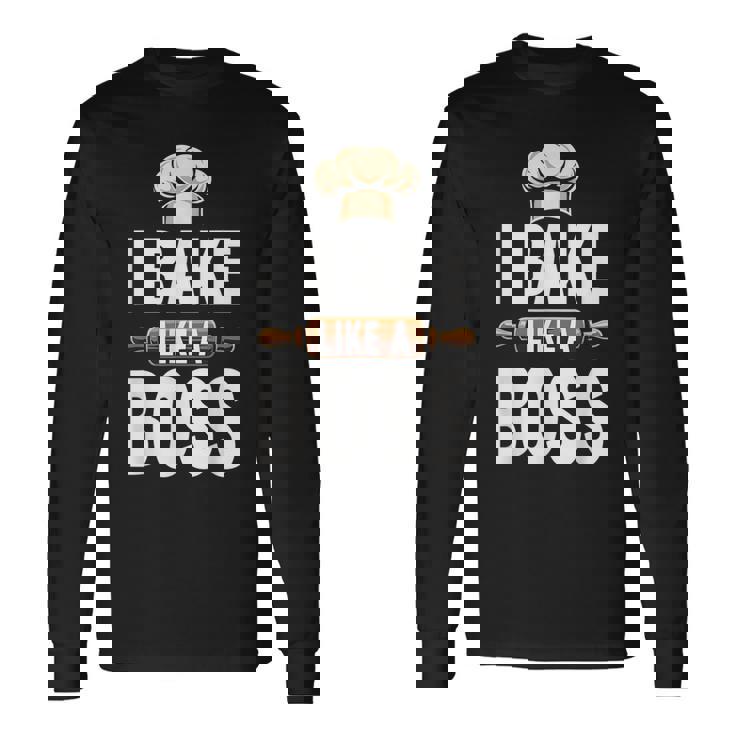 ジュニアベーキング競技者 ヤングシェフ ベーキングコンペティションチャンピオン 長袖Tシャツ