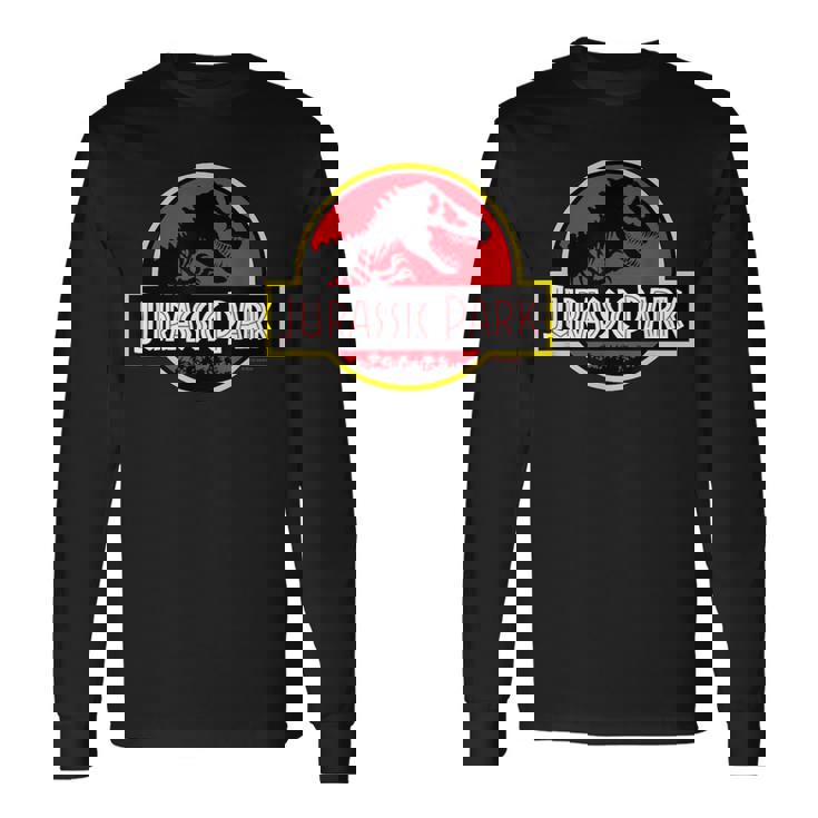 ジュラシックパークのロゴ 公式ライセンス商品。 長袖Tシャツ
