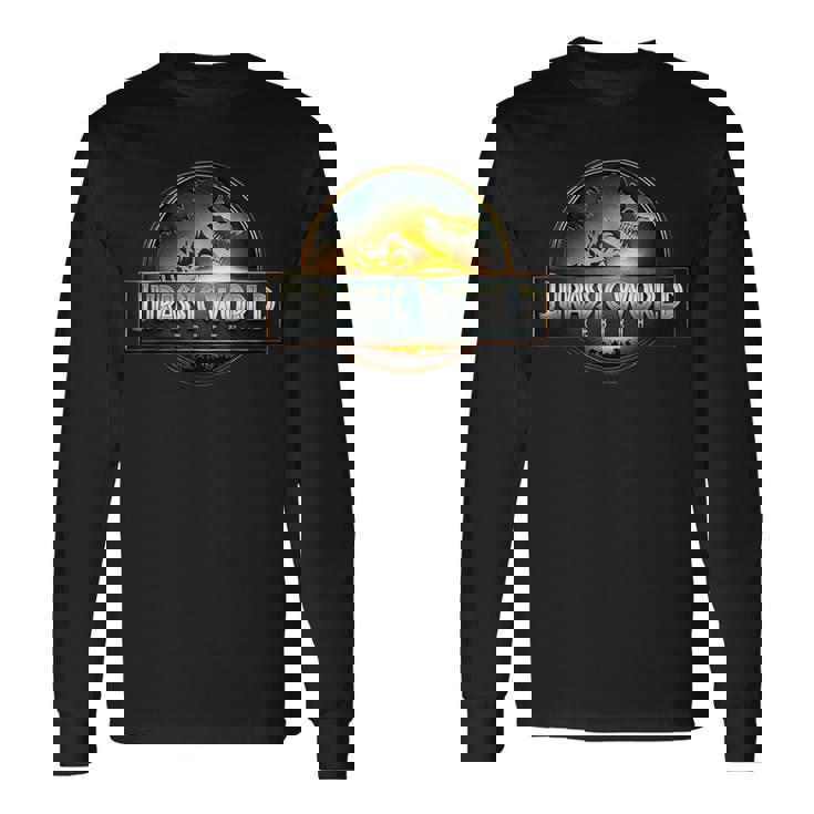 ジュラシック・ワールド リバース ムービーロゴ 長袖Tシャツ
