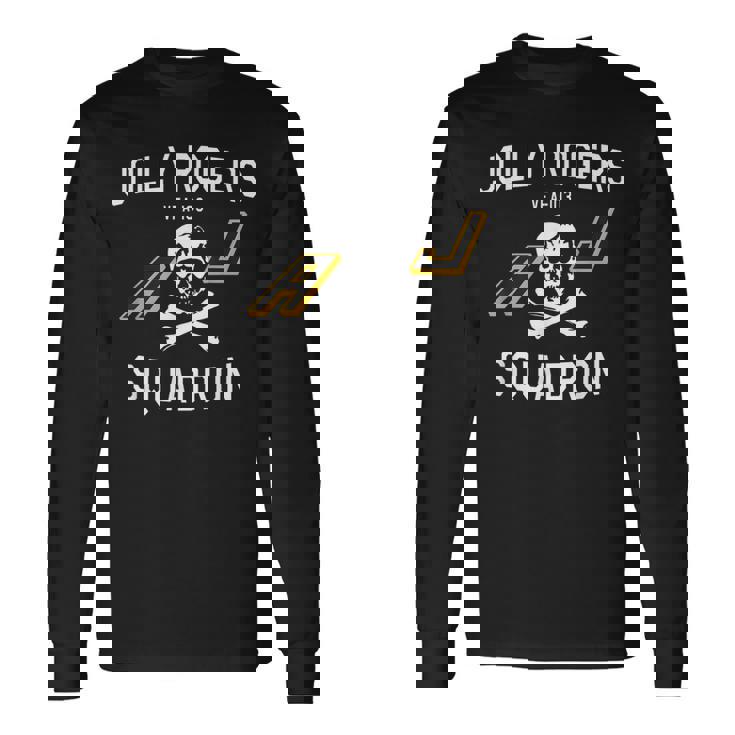 ジョリーロジャース ストライクファイター スクアドロンfa-103 デザイン 長袖Tシャツ