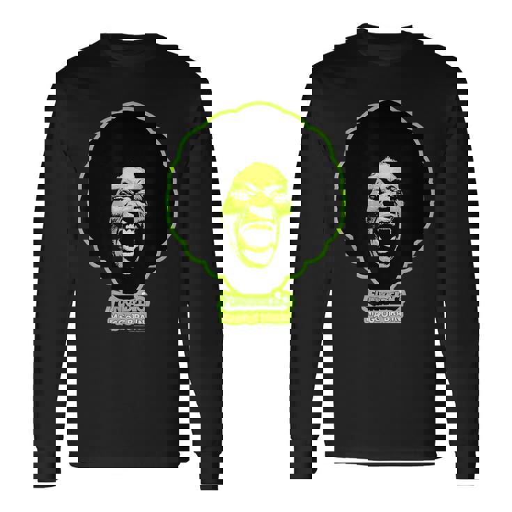 ジョージ・クリントン・ファンカデリック・グリーン・マゴット・ブレイン 長袖Tシャツ