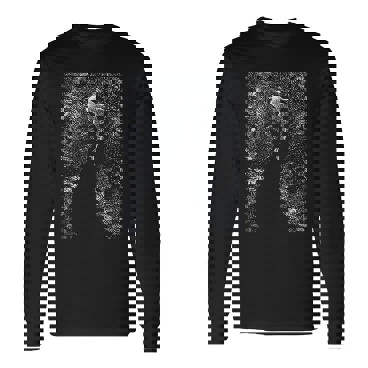 ジンベイザメ ジンベエザメ とダイビング 長袖Tシャツ