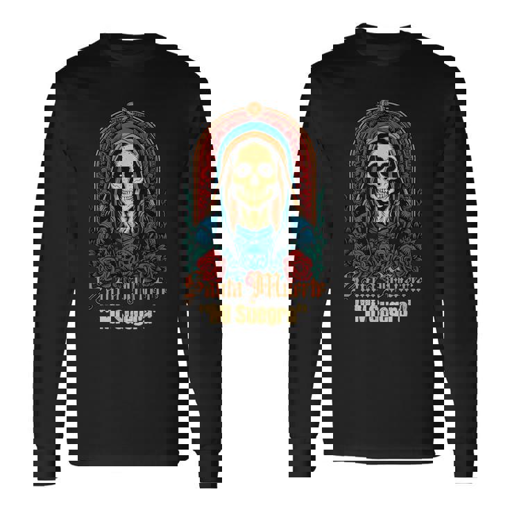 スエグラ義母サンタムエルテ面白い 長袖Tシャツ