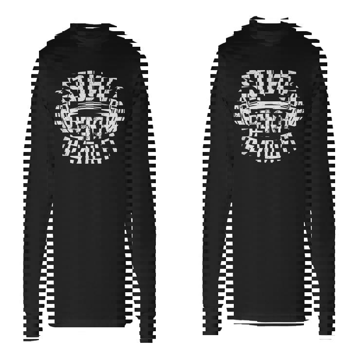 スクワット・ベンチプレス・デッドリフト・パワーリフティング 長袖Tシャツ