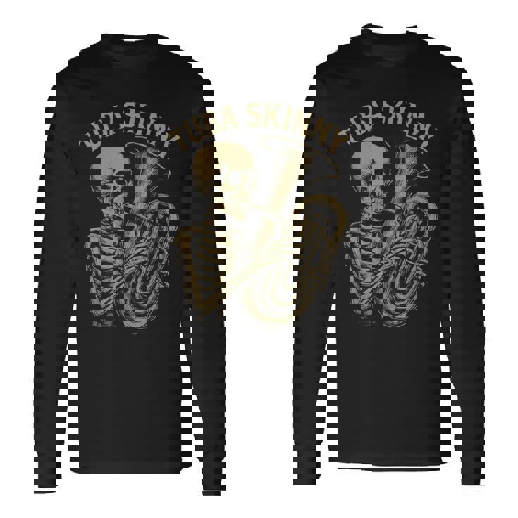 スケルトン チューバ スキニー 長袖Tシャツ