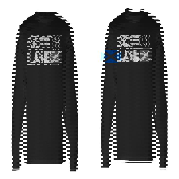 スコットランド国旗 スコッチ ウイスキー おもしろい スコットランド ギフト 長袖Tシャツ