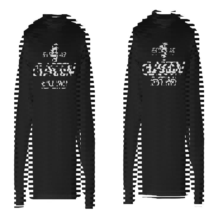 スコットランド歴史服 グラスウェジアン グラスゴー スコットランド 長袖Tシャツ