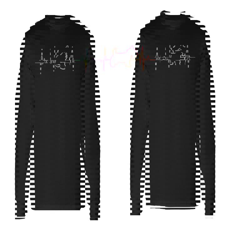 スコティッシュ・テリア ハートビート ミニチュア・シュナウザー 長袖 長袖Tシャツ