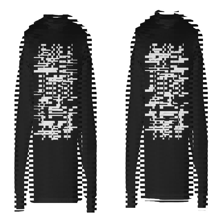 スタイリッシュ幾何学模様 長袖Tシャツ ギフトのアイデア