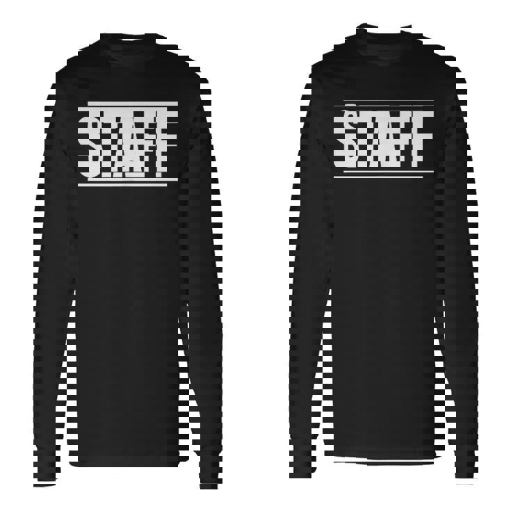 スタッフ ワーカー 社員 ワーククルーの言葉 スタッフ オン A ティー 長袖Tシャツ