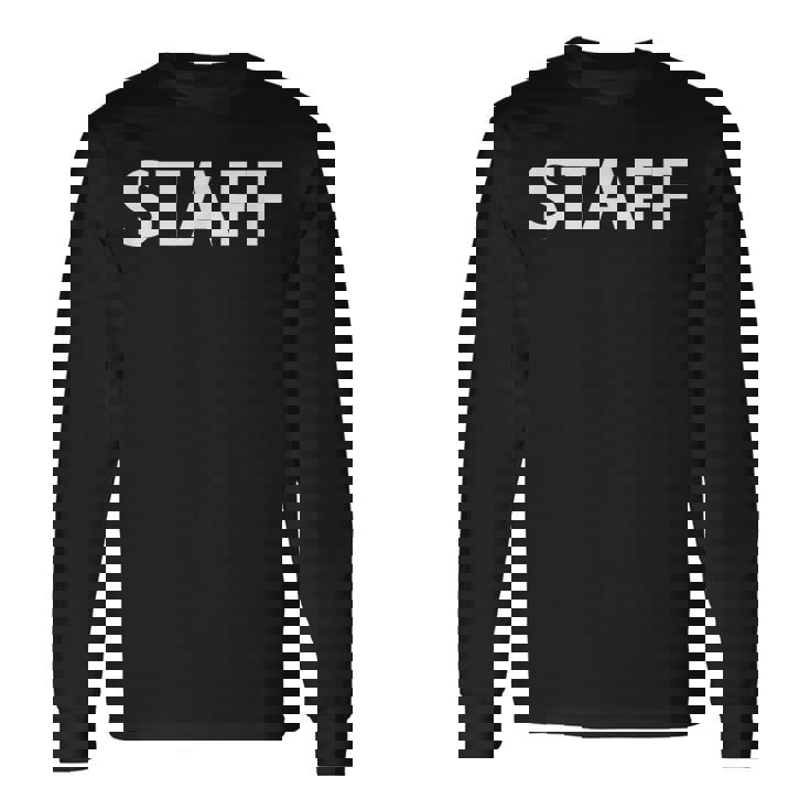 スタッフ 求人 社員 イベント 制服 作業員 クルーチームtaff Worker Job Uniform 長袖Tシャツ