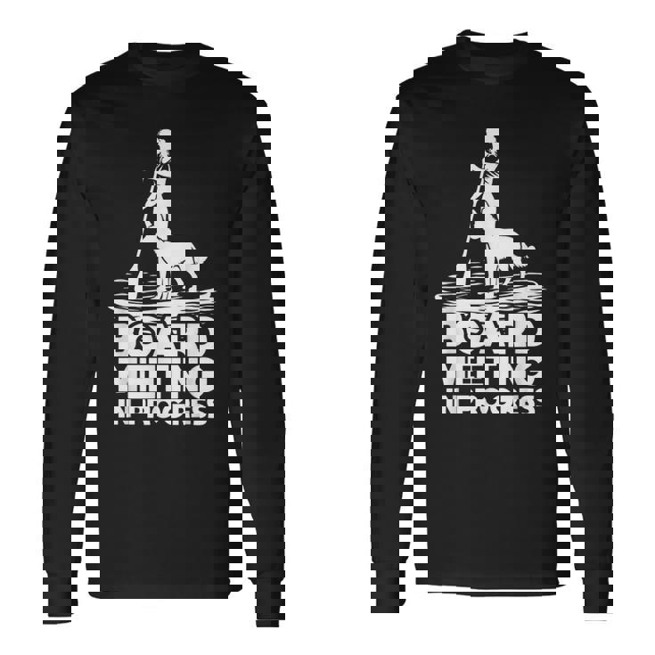 スタンドアップ パドリングボード ミーティングup 犬upボード パドリング 長袖Tシャツ