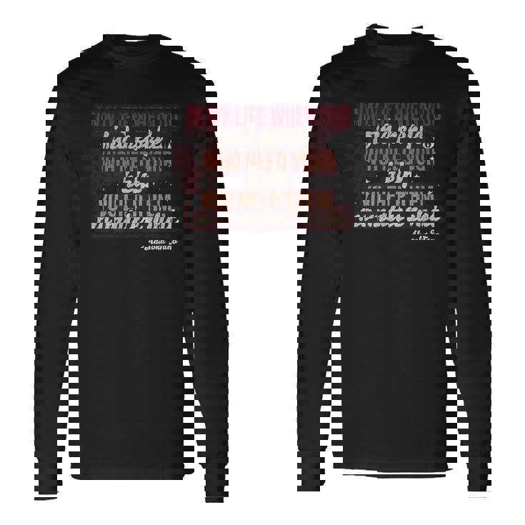 スターウォーズ アソーカ タノ 引用句 シルエット付き 長袖Tシャツ