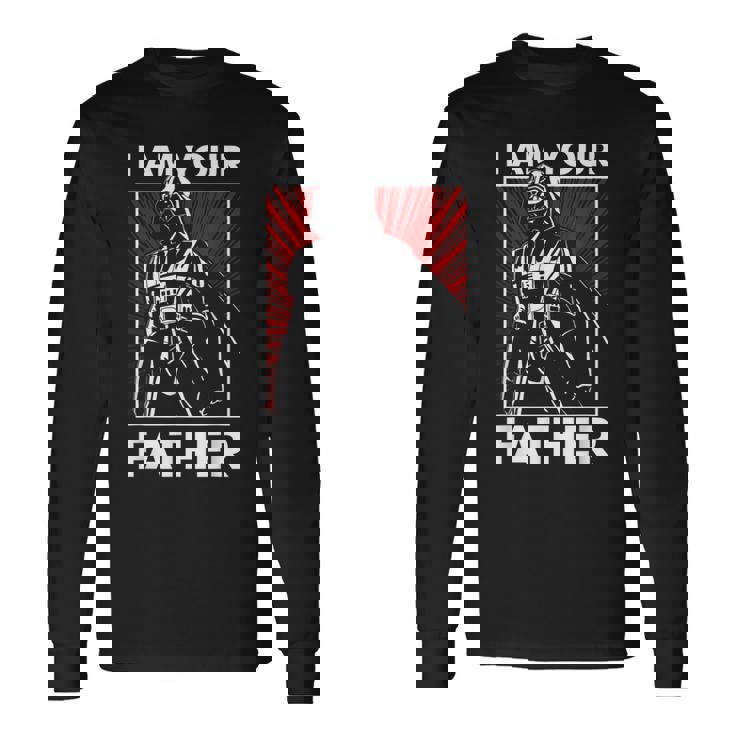 スターウォーズ クラシック 父の日 I Am Your Father 胸ポスター 長袖Tシャツ