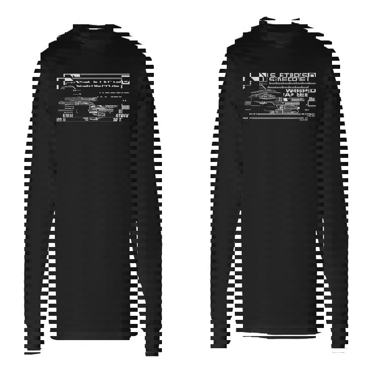 スタートレック Uss エンタープライズ D 公式ライセンス商品。 長袖Tシャツ