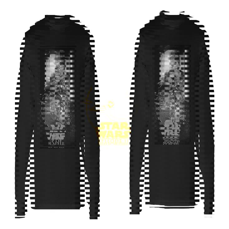 スター・ウォーズ クラシック エピソードii クローンの攻撃ポスター 長袖Tシャツ