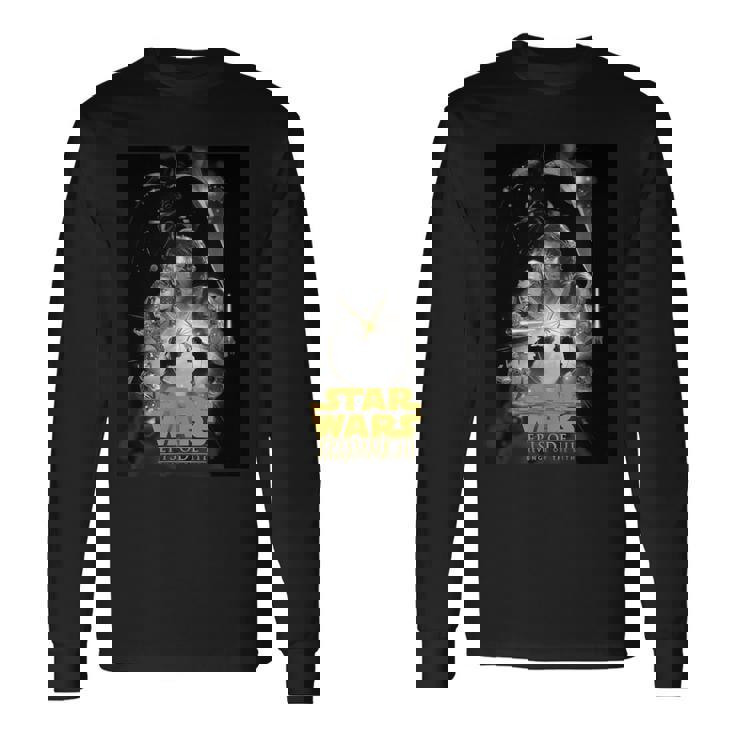 スター・ウォーズ クラシック エピソードiii リベンジ・オブ・ザ・シス ポスター 長袖Tシャツ