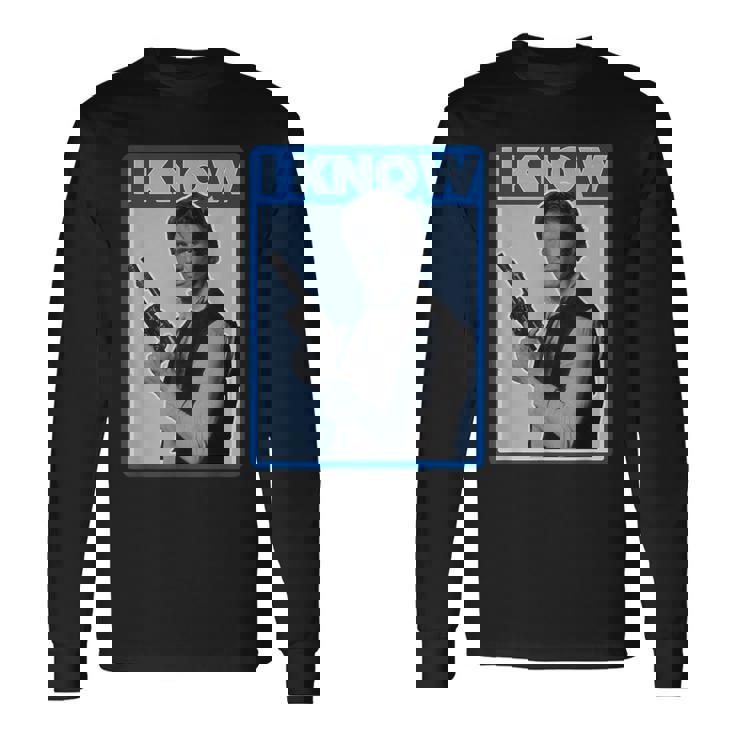 スター・ウォーズ クラシック ハン・ソロ I Know You Love Me ポスター 長袖Tシャツ