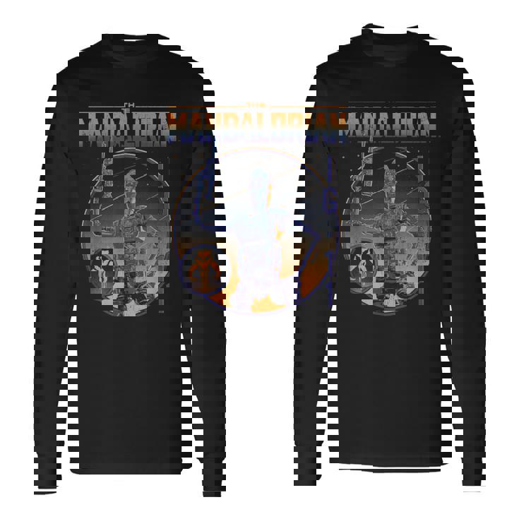 スター・ウォーズ マンダロリアン Ig-11 アイジーイレブン エピックロゴ 長袖Tシャツ