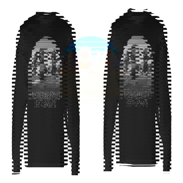 スター・ウォーズ マンダロリアン 大丈夫 レトロショット 長袖Tシャツ