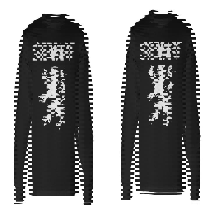 スチュワート氏族 スコットランド 姓 スコットランド 紋章 長袖Tシャツ