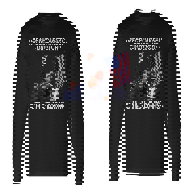 スティル・スタンディング・トランプ 2024 暗殺未遂 長袖Tシャツ