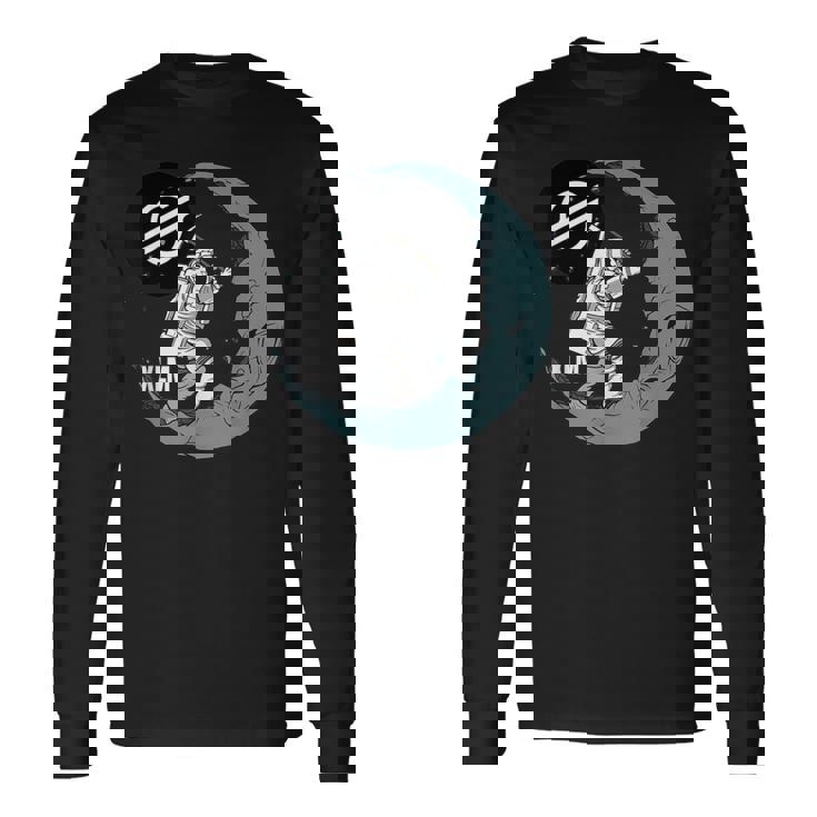 ステラ Xlm ムーンマイナー 暗号宇宙人 暗号通貨 長袖Tシャツ