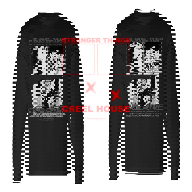 ストレンジャー・シングス 80年代 クラシック ホラー クリール ハウス アーバンレジェンド 長袖Tシャツ