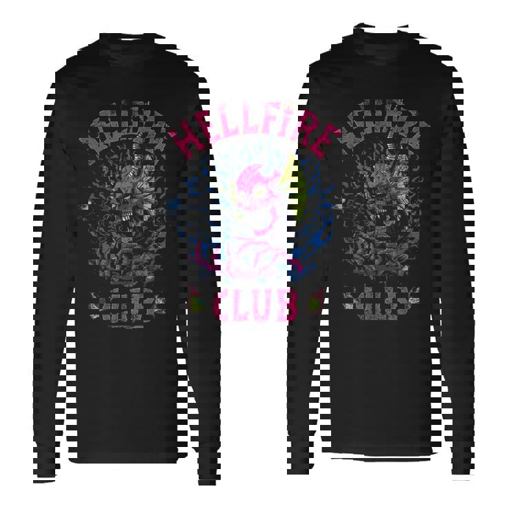 ストレンジャー・シングス ヘルファイア クラブ スプラッシュ Dnd デーモン レトロ ホーキンス 長袖Tシャツ