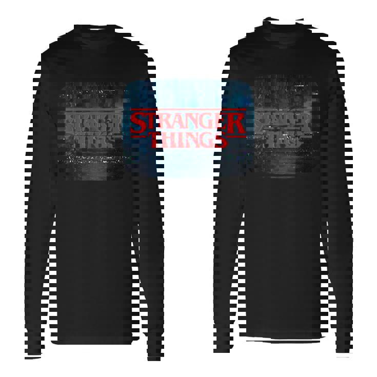 ストレンジャー・シングス ロゴ テレビ画面 ファン 記念品 長袖Tシャツ ギフトのアイデア