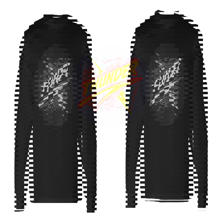 ストームファンのためのクールなサンダーステートメント衣装。 長袖Tシャツ