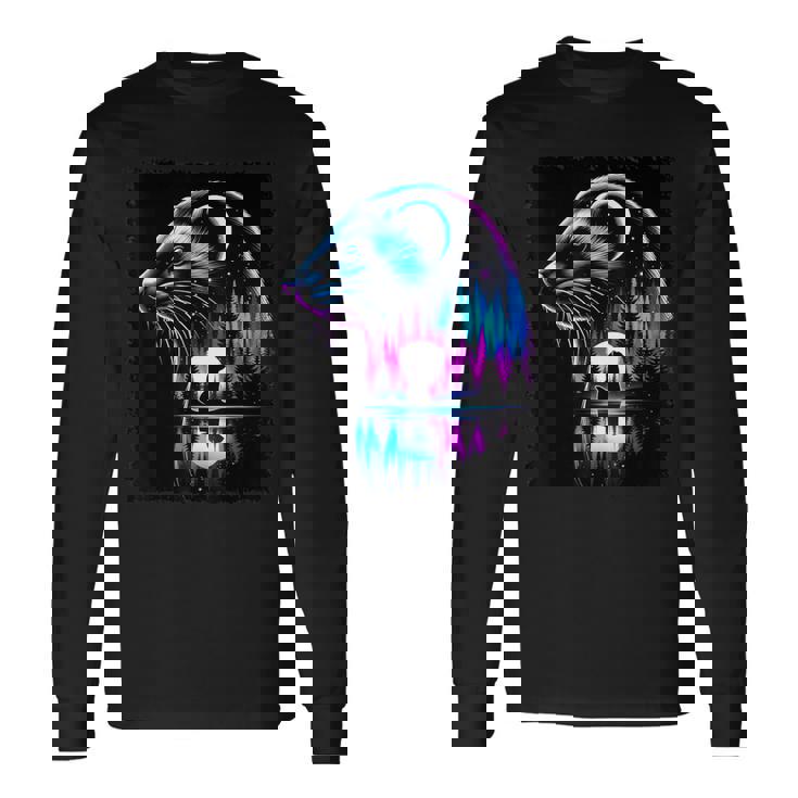 スピリット アニマル イタチ メンズ レディース キッズ クリスマス 長袖Tシャツ