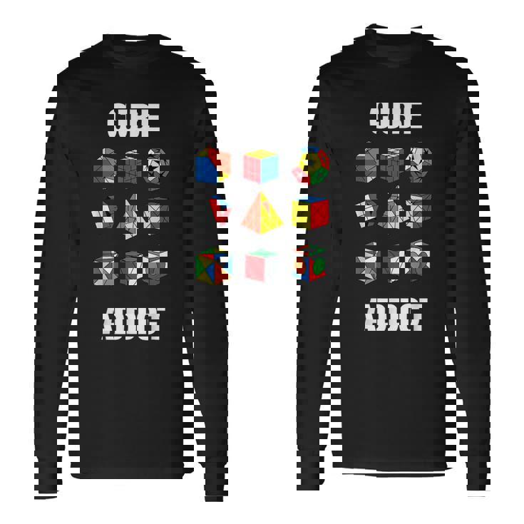 スピードキューブパズル キューバーキューブ キッズ 長袖Tシャツ