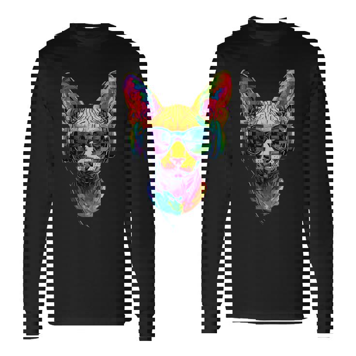 スフィンクス猫スフィンクス猫カナダ猫スウィートスフィンクス猫 長袖Tシャツ