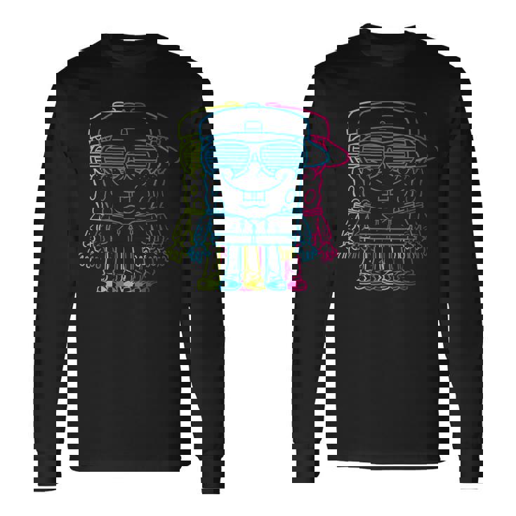 スポンジボブ スクエアパンツ スポンジボブ キャラクター 3D 長袖Tシャツ