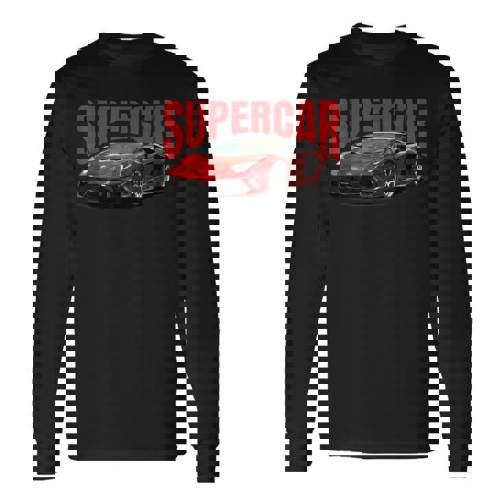 スポーツカーファンのいたるところに完璧なスーtシャツ 長袖Tシャツ