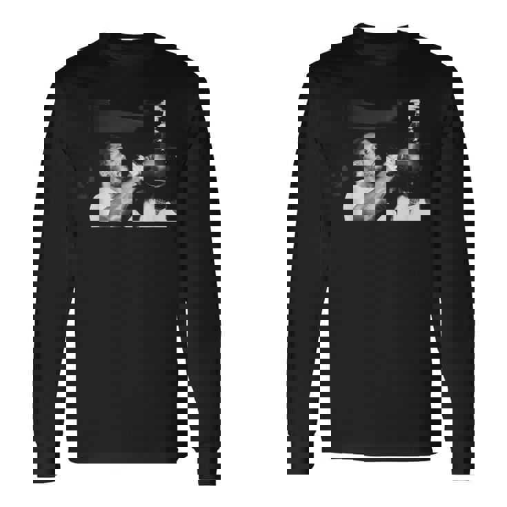 スモーキン・ジョー・フレイジャーのトレーニングでモハメド・アリのボクシングファイトに 長袖Tシャツ