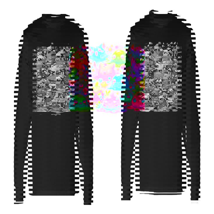 スライムランチャー、スライムペディア、グループランチャーwiki、グループムード。 長袖Tシャツ