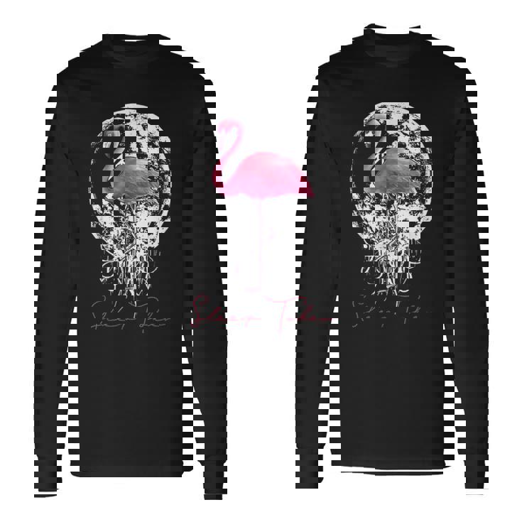 スリープトークンフラミンゴバイブス 長袖Tシャツ ギフトのアイデア