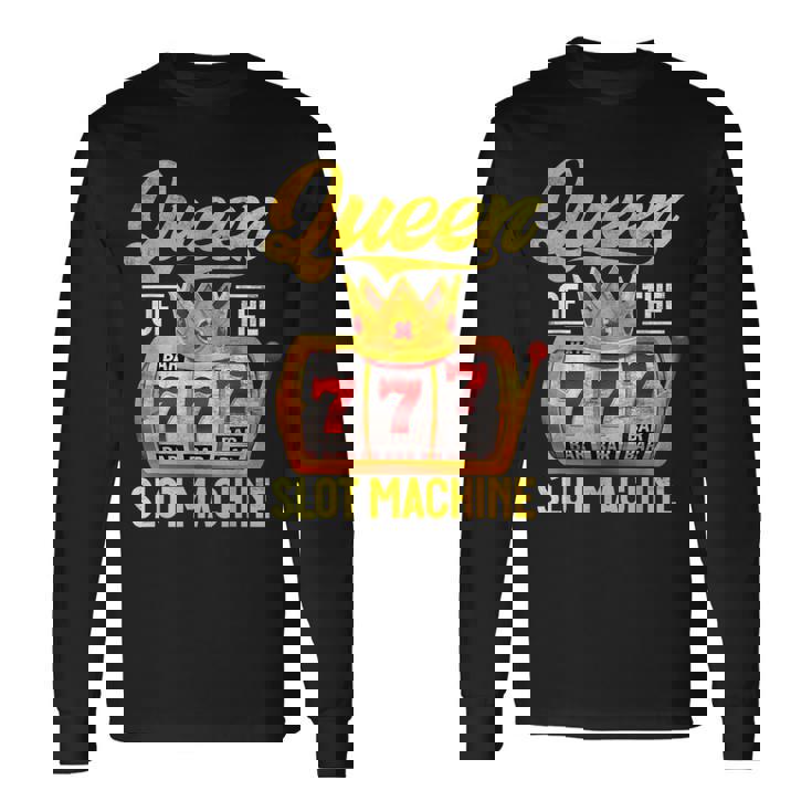 スロットマシン ジャックポット 777 Handpay Lucky Gambling Casino 長袖Tシャツ