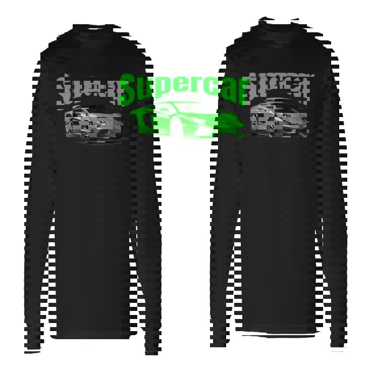 スー スポーツカー マッスルカー レースカー 長袖Tシャツ