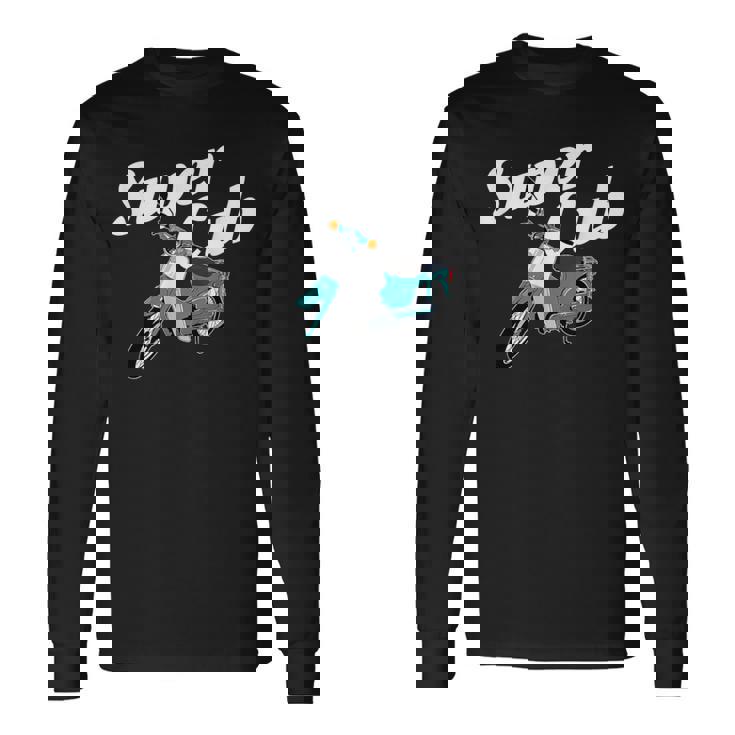 スーパーカブ 50 110 125 バイク ミニ モト スクーター カスタム 原付 二種 長袖Tシャツ