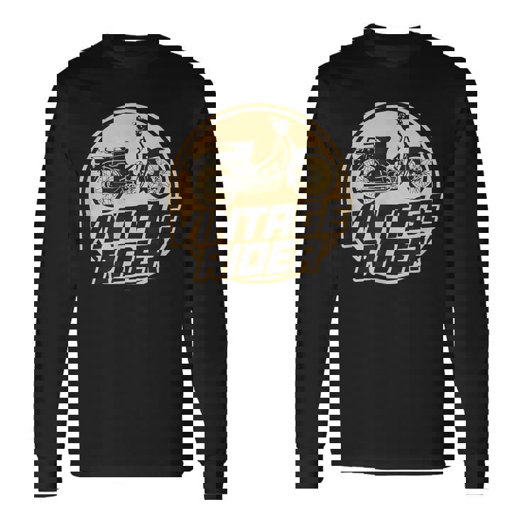 スーパーカブ C100 原付バイク ヴィンテージ ライダー レトロジャパン 長袖Tシャツ