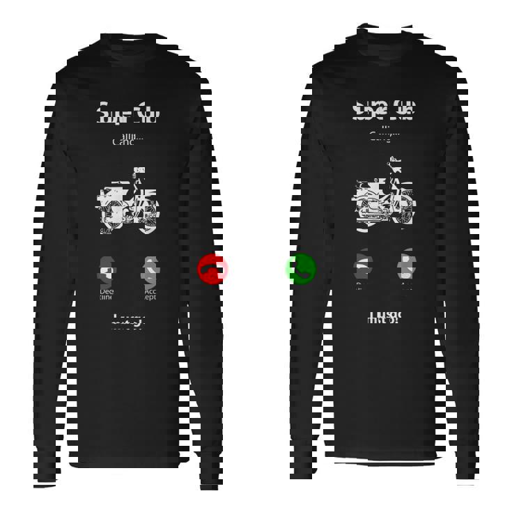 スーパーカブc100 原付バイク レトロジャパン 長袖Tシャツ