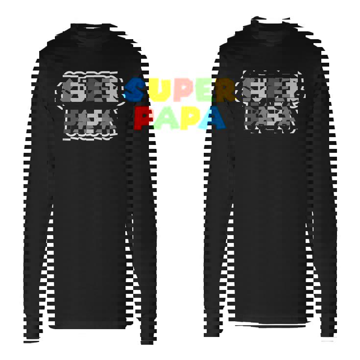 スーパーパパ 誕生日プレゼント 父親ギフト 最高のお父さん 長袖Tシャツ