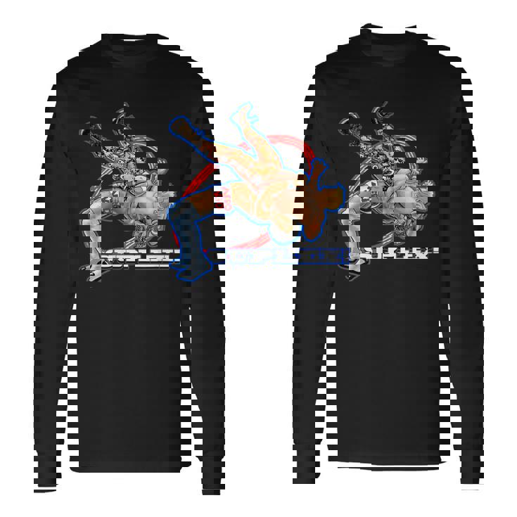 スープレックス プロレスアート 長袖Tシャツ