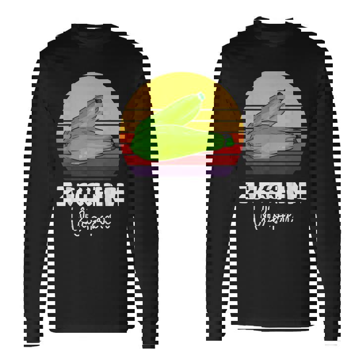 ズッキーニ愛好家 ビーガン ベジタリアン野菜ズッキーニ 長袖Tシャツ