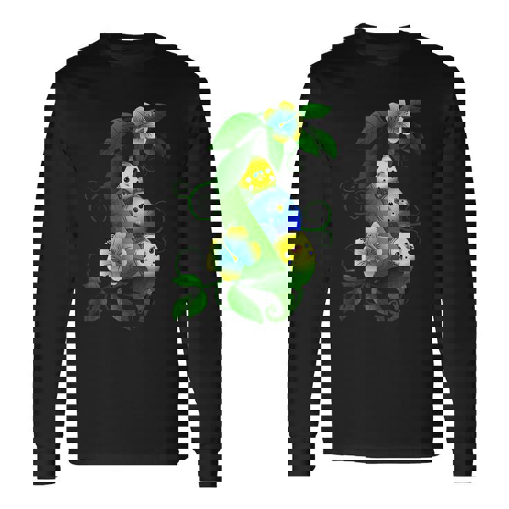 セキセイインコの赤ちゃん 長袖Tシャツ