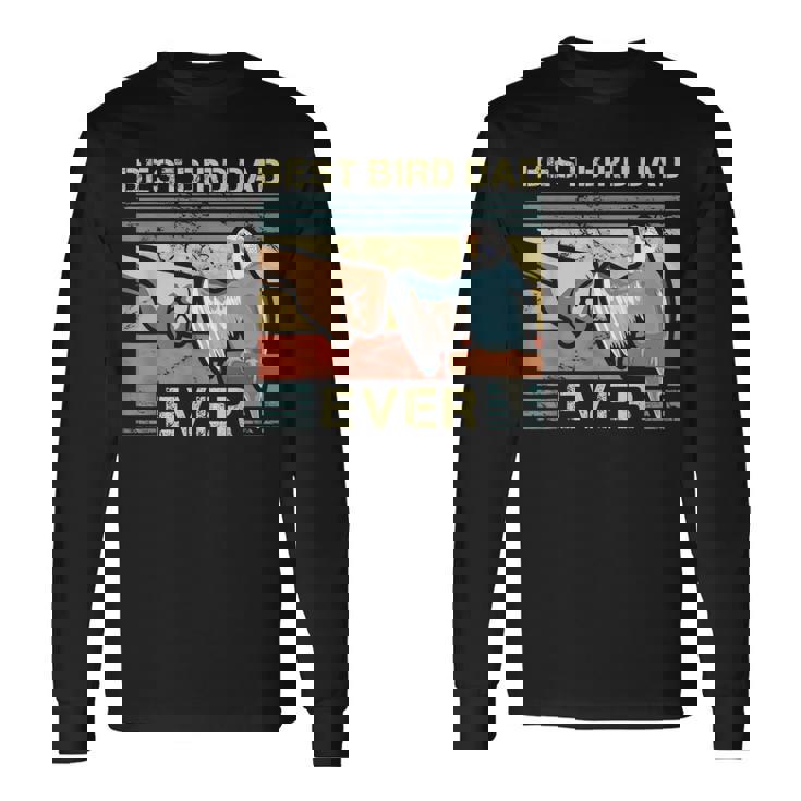 セキセイダッド 鳥好き 父 動物愛好家 鳥の男 長袖Tシャツ